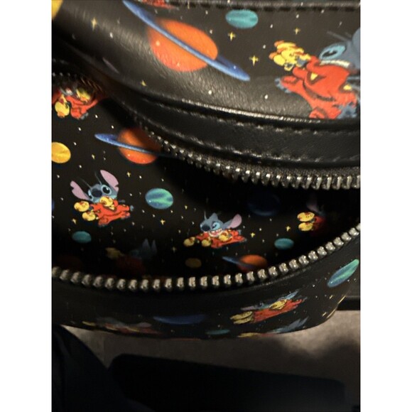 Loungefly Disney Lilo & Stitch in Space Allover Print Mini Backpack - Picture 7 of 7